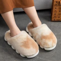 4 Pairs Womens Winter Warm Plush Slippers