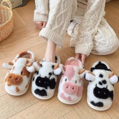 7 Pairs Womens Cute Animal Plush Home Slippers