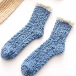 20 Pairs Winter Thick And Warm Coral Fleece Sleeping Socks