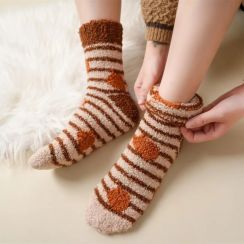 10 Pairs Wool Warm Fleece Womens Socks