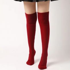 4 Pairs Casual Fashion Knee High Cashmere Socks