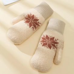 20 Pairs Winter Jacquard Knitted Warm Thickened Gloves